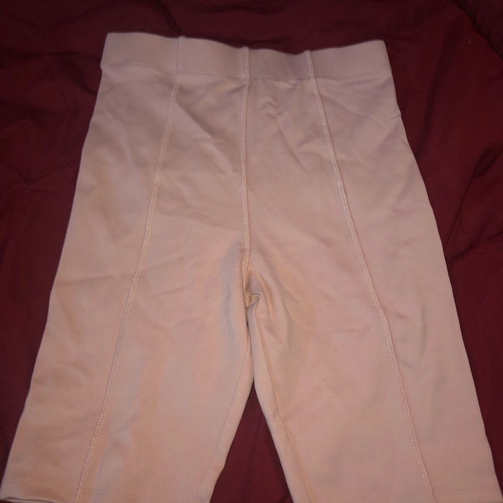 pink biker shorts